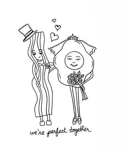 were perfect together eggs and bacon