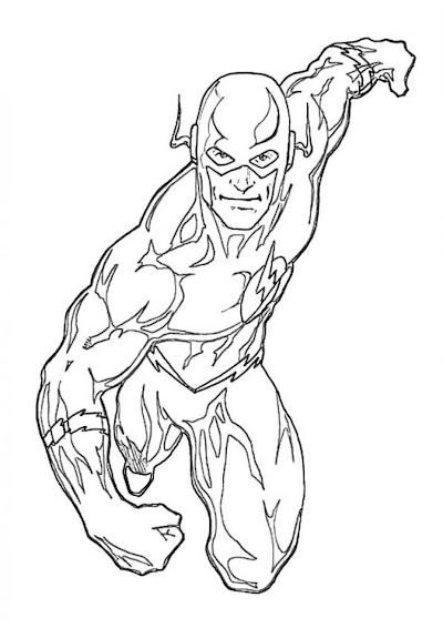 Flash Coloring Pages Printable