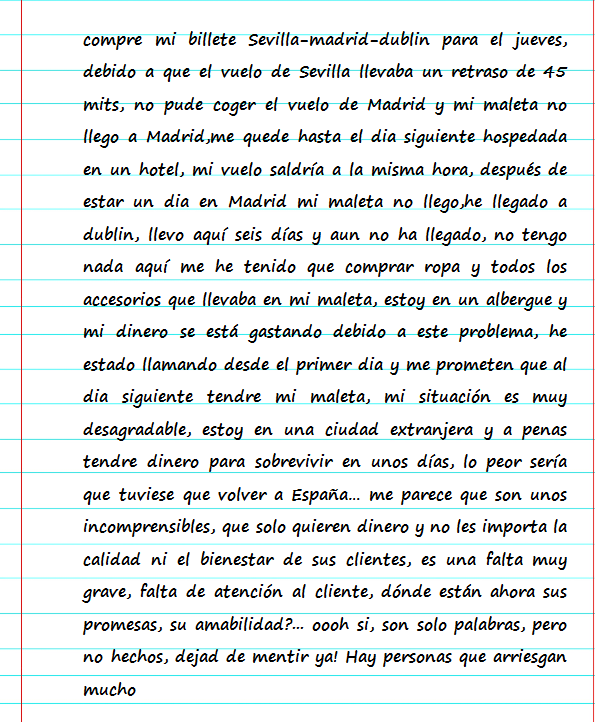 Escribir una carta de queja en ELE  ELEcreación