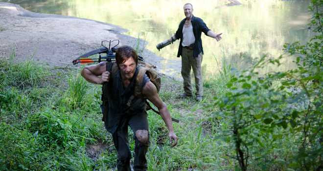 norman reedus, michael rooker, daryl dixon, merle dixon, the walking dead