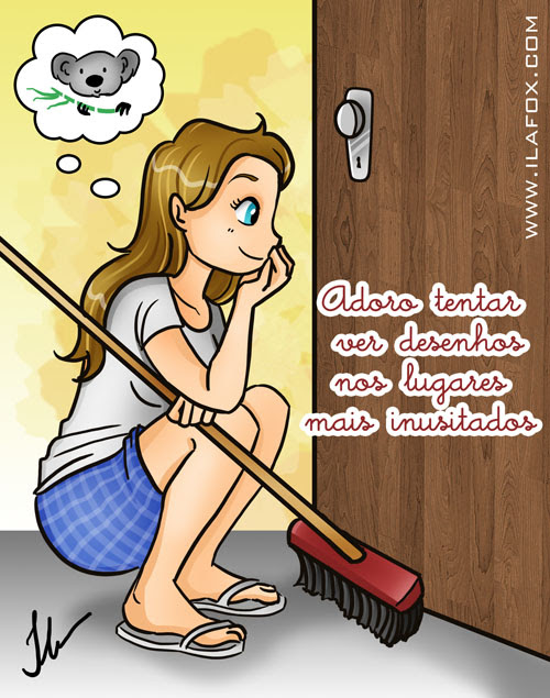 Eu adoro tentar ver desenhos nos lugares mais inusitados, pareidolia, ilustração by ila fox