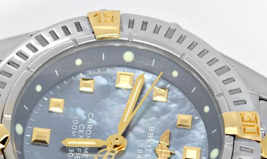 Originalfoto BREITLING CALLISTINO DAMEN STG PILOT-BAND 3.350€ NEUZ.!