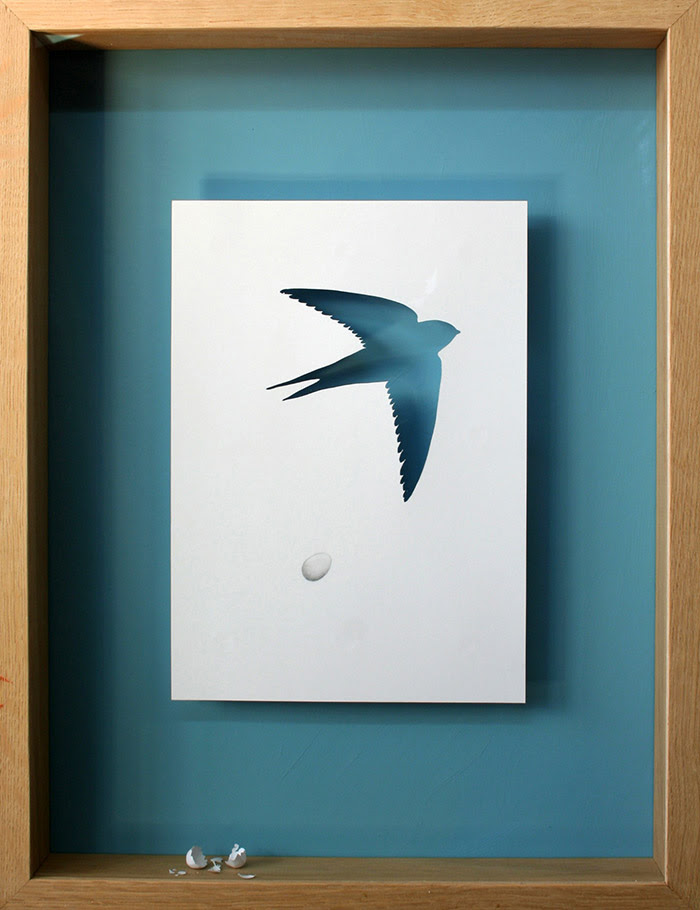 Broken Bird 15 broken bird 11 25 Striking Framed Papercuts by Peter Callesen
