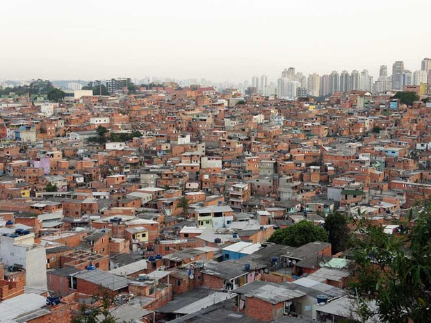 Vista parcial da favela de Paraisópolis (Foto: Glauco Araújo/G1)
