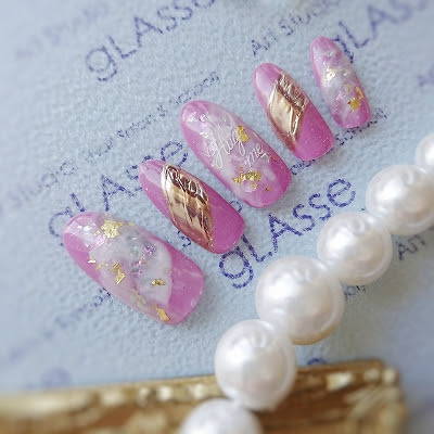 岡山駅徒歩3分のネイルスクール サロン 9月のキャンペーンネイル Art Studio Glasse