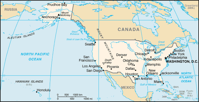 United States Map Banner