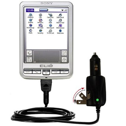 Car and Home 2 in 1 Combo Charger for the Sony Clie SJ20 SJ30 SJ33 - uses Gomadic TipExchange Technology
