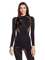 SPAIO ® Camiseta Técnica Extreme Women'S Long Sleeve Shirt W02 (Negro / Gris)