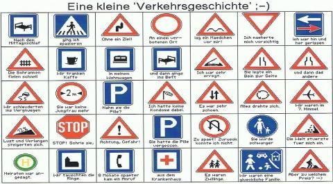 Verkehrsschilder Und Bedeutung