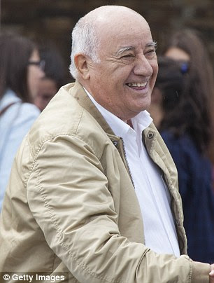 Zara’s Amancio Ortega is worth $67billion