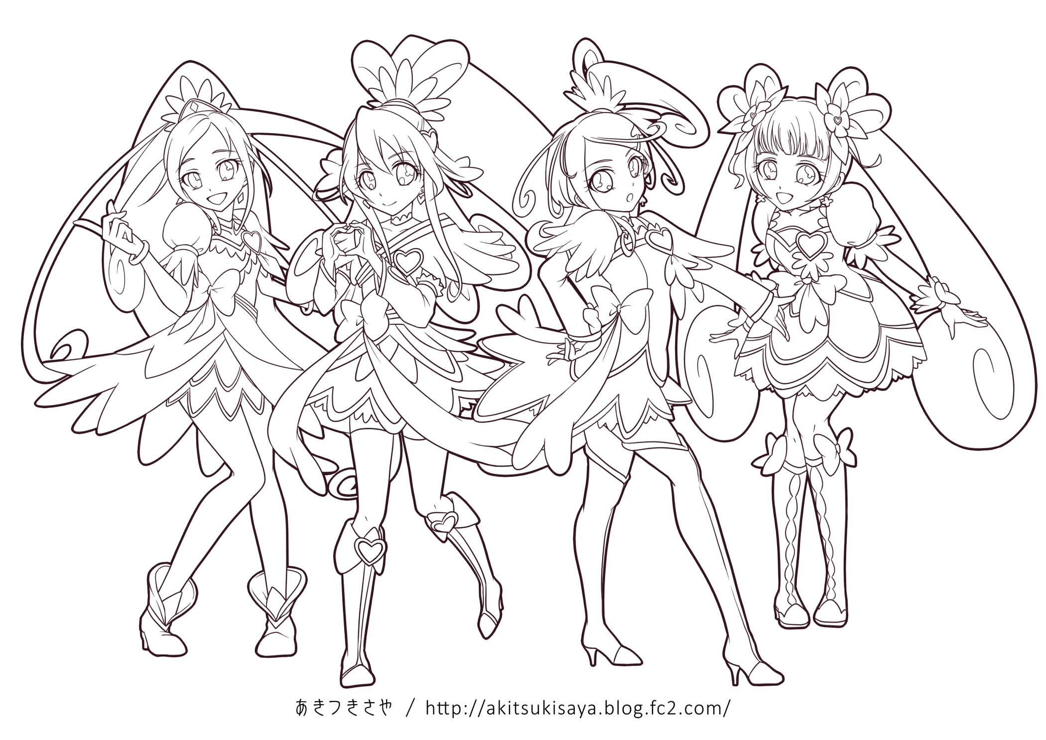 ぬりえ ドキドキ プリキュア イロトリドリ