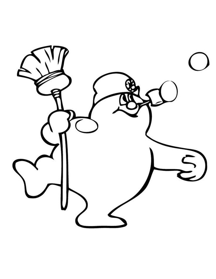 Frosty The Snowman Pictures To Color - Coloring Home