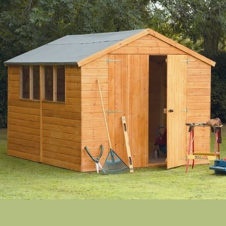 Larchlap 10 x 8 Shiplap Apex Shed