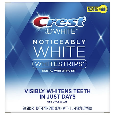 Crest Noticeably White Whitestrips Dental Whitening Kit 