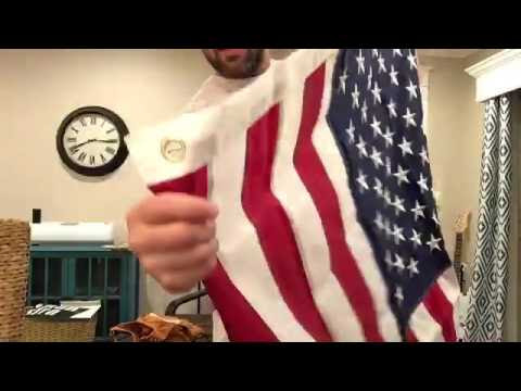 Video Illuminated American Flag