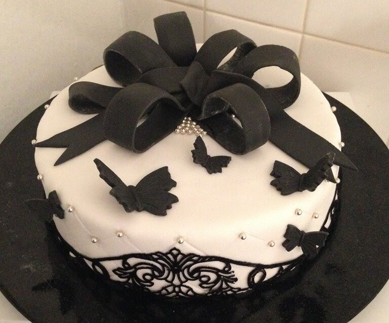 Gateau Noir Et Blanc Mes P Tites Creations