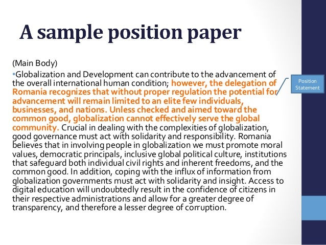 Position paper