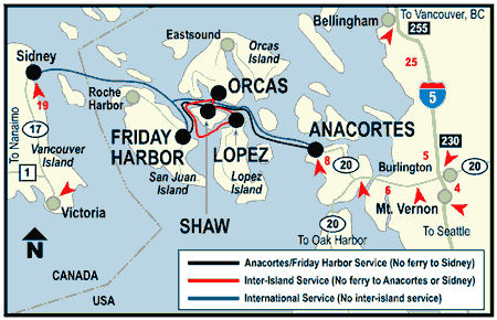 Map Of San Juan Island Wa