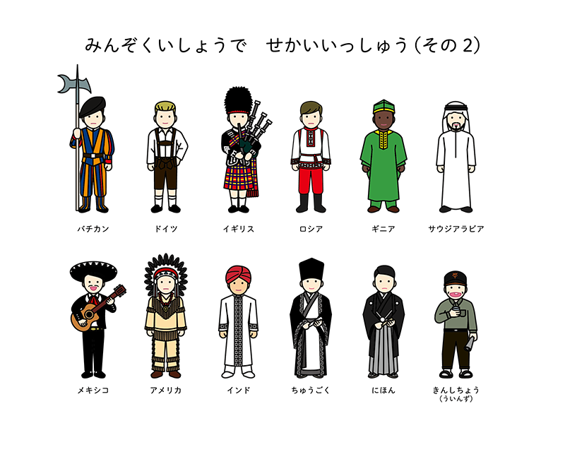 イラストacのイラスト投稿を追加しました 民族衣装その2 Obentosan