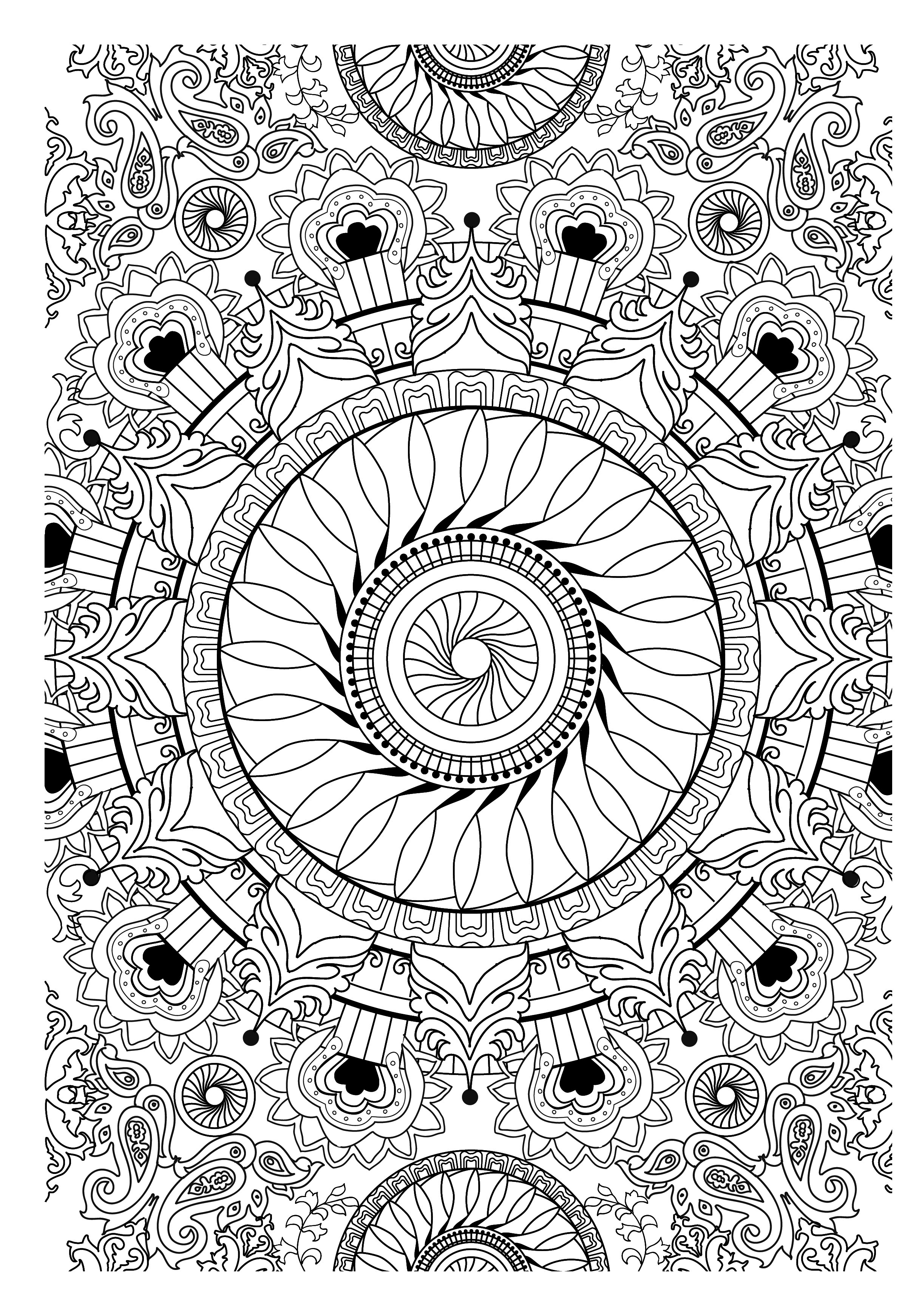 Image Coloriage anti stress gratuit
