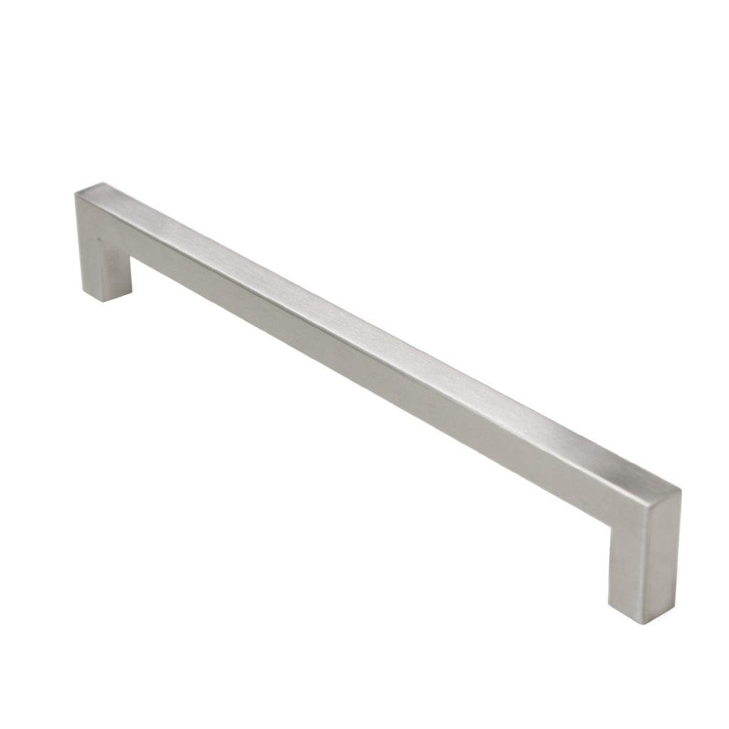 Stainless Steel Cabinet Pulls Square Bar Brushed Nickel ...
