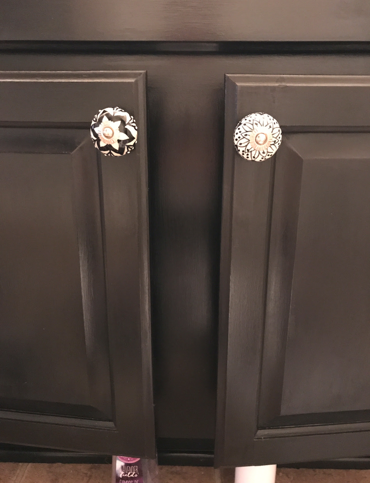 Chalk Painted Bathroom Vanity Makeover • Our Storied Home