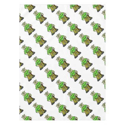 Gangsta dog tablecloth