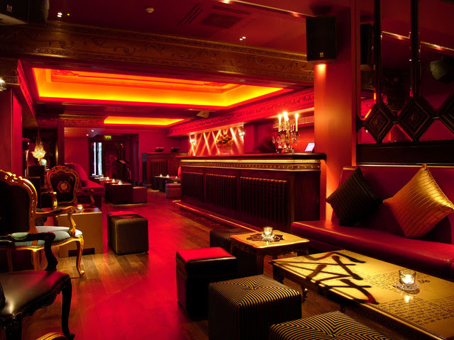 Bar \u0026 Seating Area Night Club Interior Design London