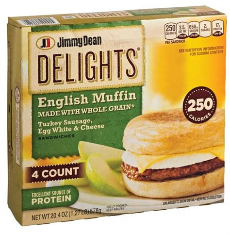 Find quality frozen products to add to your . Jimmy Dean Delights Turkey Sausage, Egg White, & Cheese