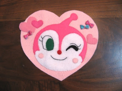 ドキンちゃんのアップリケ 手しごと私流