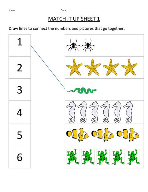  kindergarten activities worksheets match printable db excelcom