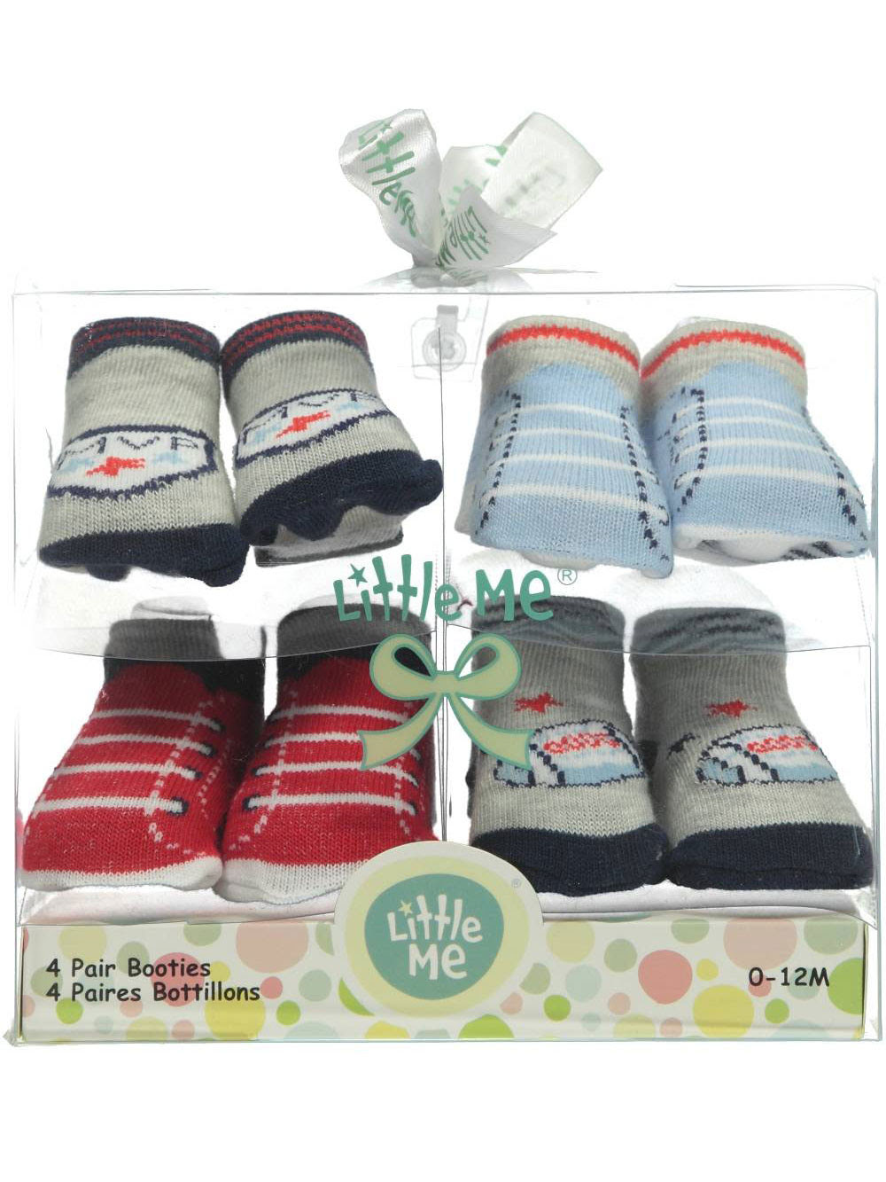 Cheap Offer Little Me Baby Boys' "MVP Play" 4-Pack Booties - blue/red,
0 - 12 months Before Special Offer Ends