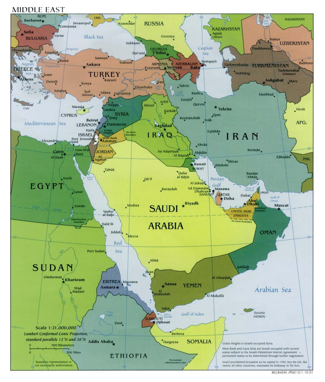 Map Of West Asia Map of West Asia