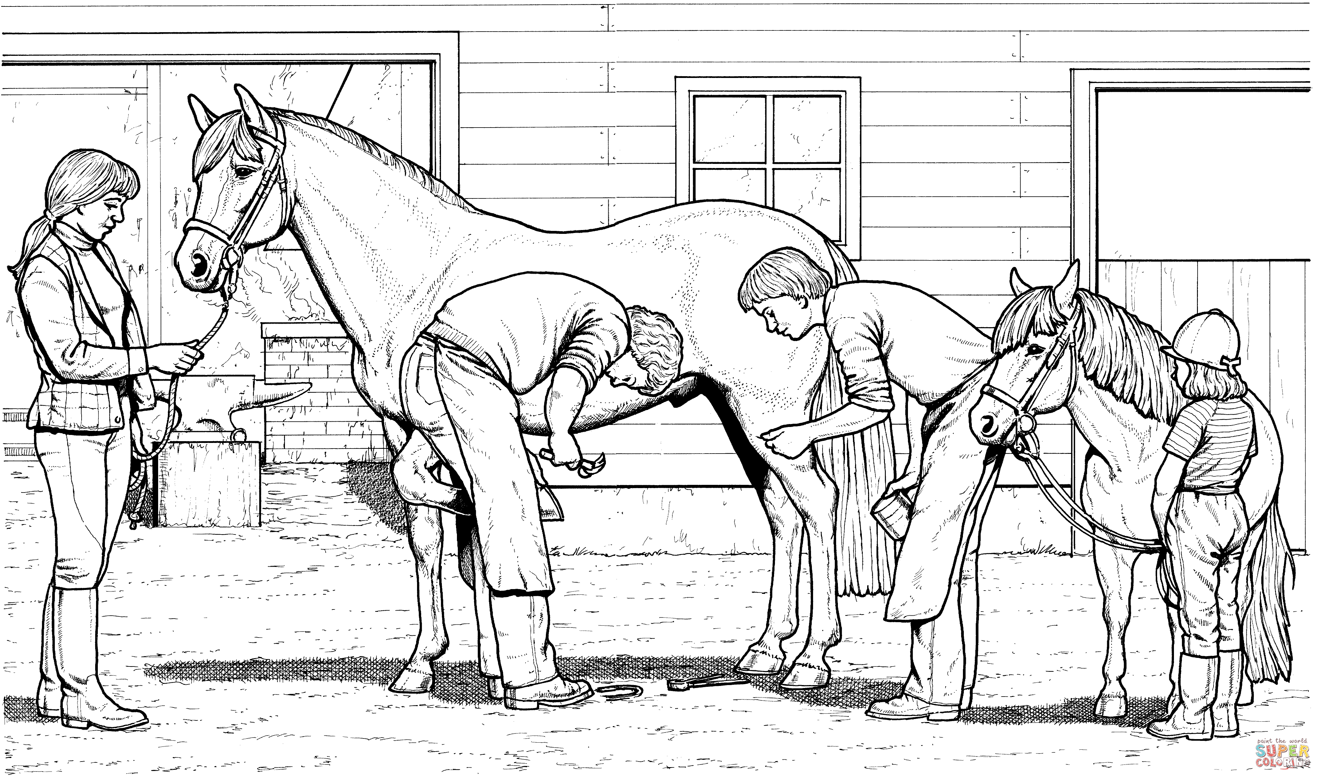 the Horse and Pony coloring pages to view printable