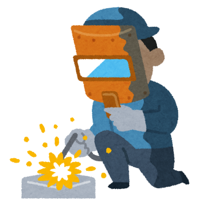 溶接職人も いらすとや さんの職人さんイラストが無料でカワイイ 小林輝之の社長室 長田 おさだ 工業所代表ブログ