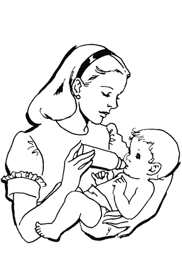 Coloring Pages Mother's Day: Animated Images, Gifs ...