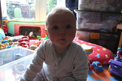 Thomas doing a kiss