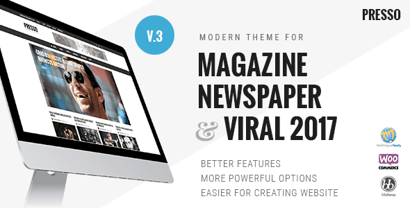 PRESSO v3.3.2 - Modern Magazine / Newspaper / Viral Theme