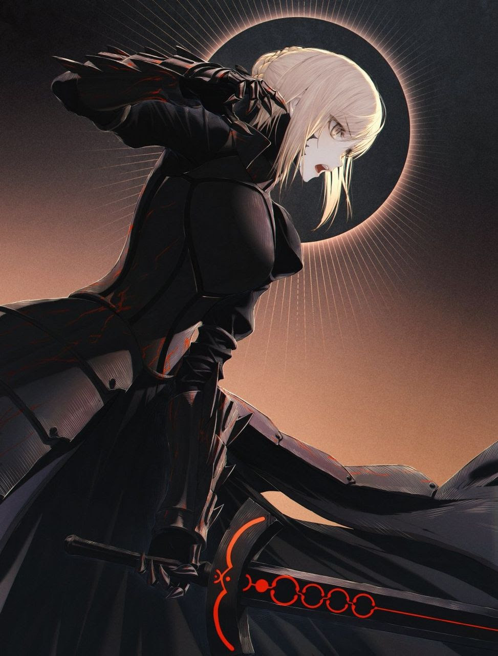 Fgo 黒王イラスト 横顔が美しい