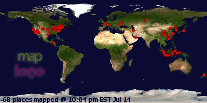 Profile Visitor Map - Click to view visits