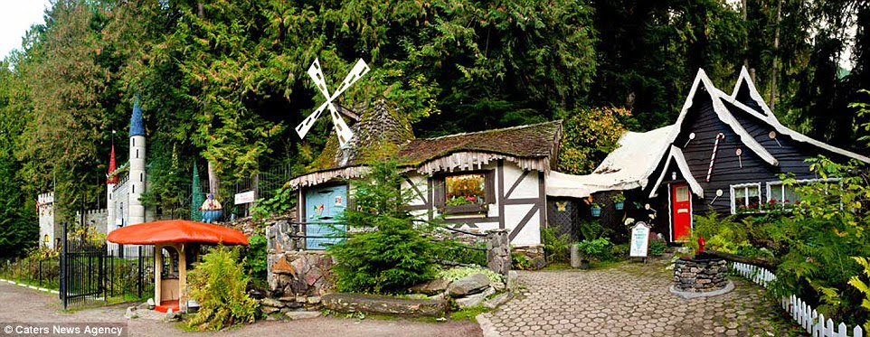 Attraction: Up to 1,000 visitors a day are said the flock to the park - which was lovingly created over 10 years more than 70 years ago