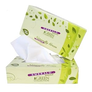 Emerald Tree Free Flatbox Facial Tissue, 100 Sheets, 30 Count