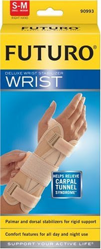 Futuro Deluxe Wrist Stabilizer, Small-Medium, Right Hand,(5.5 to 7.5-Inch)