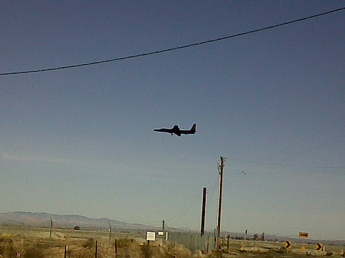 U2 Spy Plane doing touch and go's at Air Force Plant 42, Palmdale, California