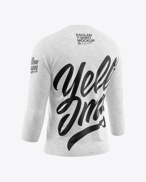 Download Download Melange Men&#39;s Raglan T-Shirt 3/4 Sleeves these mockups if you need to present your logo and other branding projects.