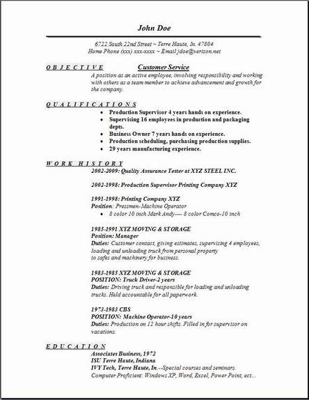 Customer Service Resume, Occupational:examples,samples 