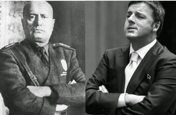 Risultati immagini per renzi e mussolini
