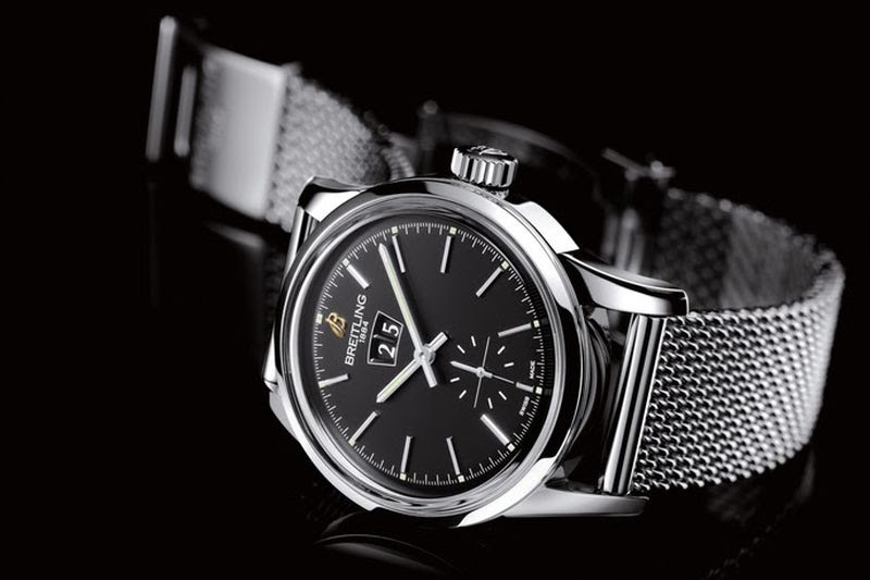 Breitling new steel watch 2014: Transocean 38 with Steel Bracelet