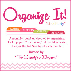 Organize It Linky party at orgjunkie.com