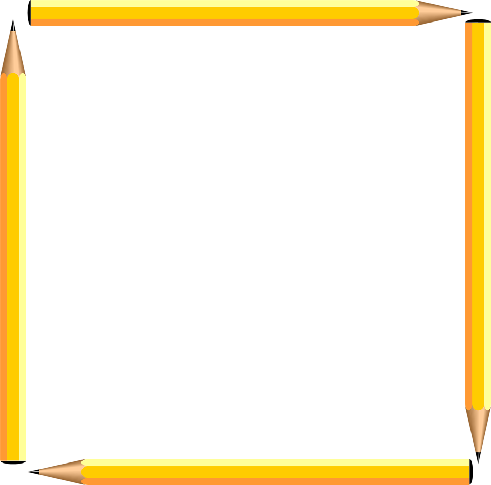 3097 illustration of a blank pencil frame border pv